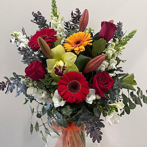 White and Autumn Tones Bouquet