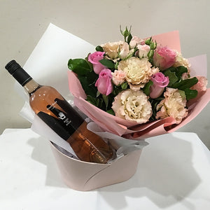 Pastel Posy with Bird in Hand Pinot Rose